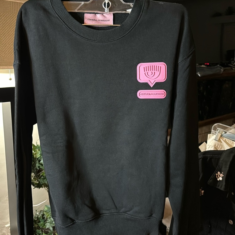 Chiara Ferragni black xs small sweatshirt.